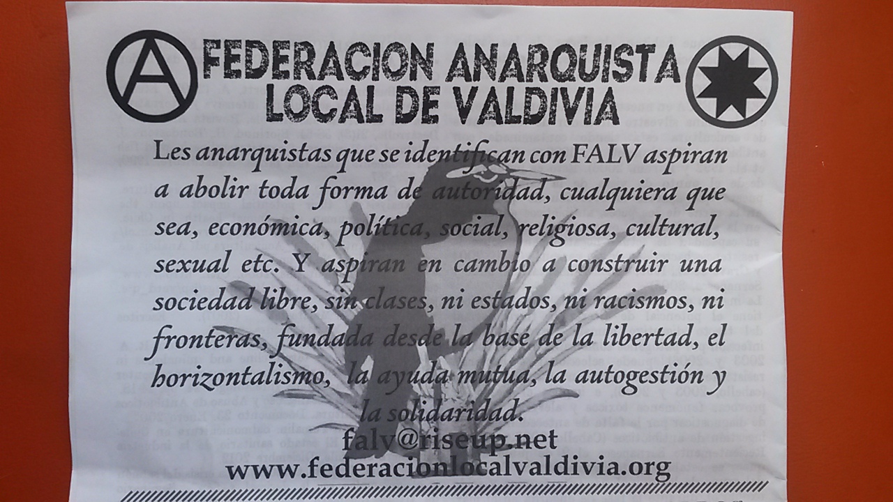 FALV Acracia paper back cover with Loica  